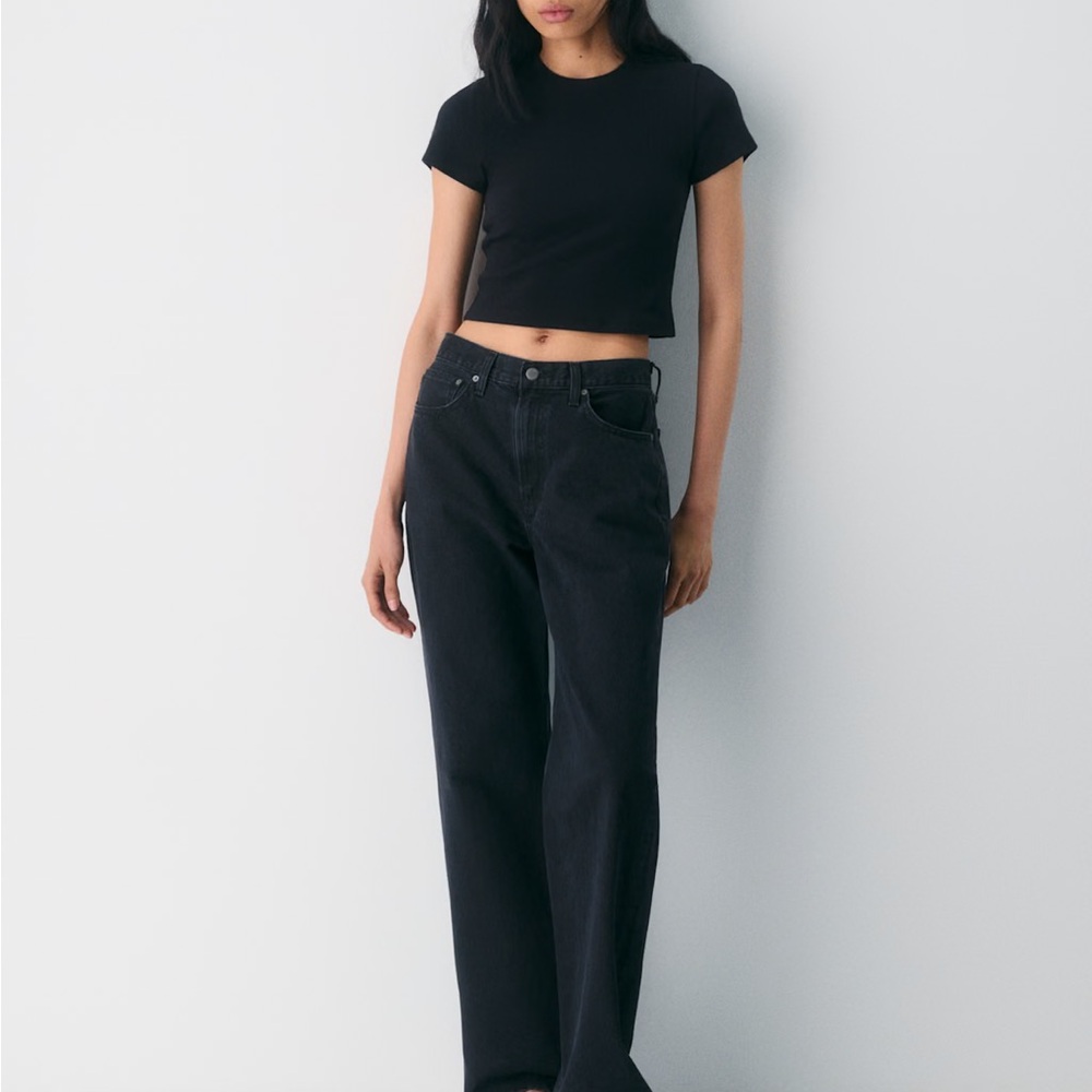 HomeStretch™ Rib Crew Waist T-Shirt